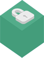Green cube with Lock